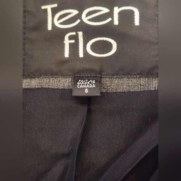 Teenflo 6 Gray Lined 1 Button Lngslv Women's Blazer - Picture 2 of 8